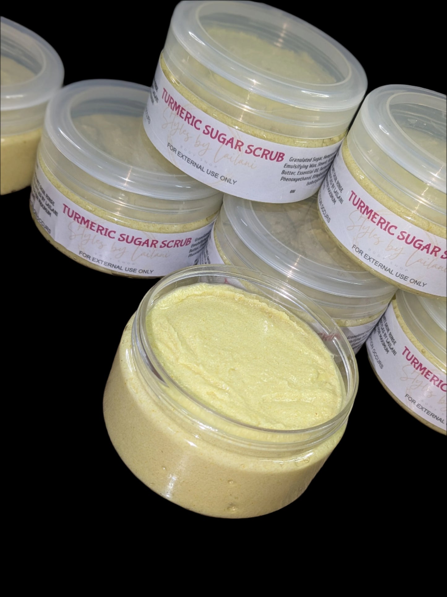 Emulsified Turmeric Sugar Scrub