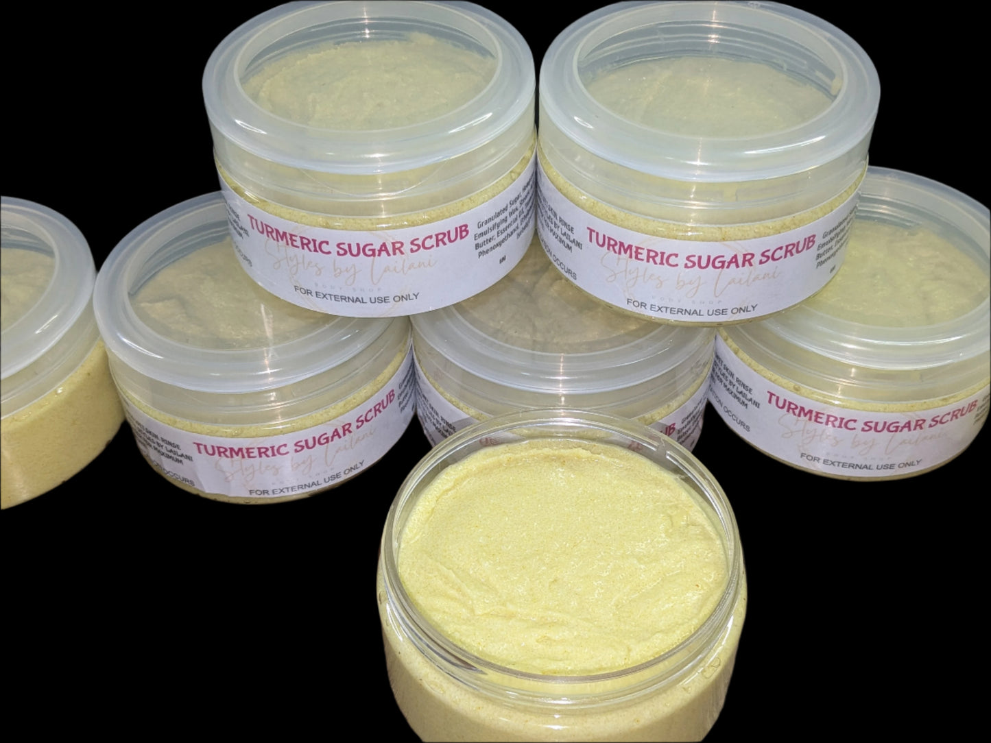 Emulsified Turmeric Sugar Scrub