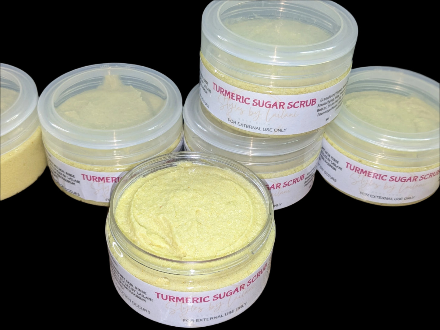 Emulsified Turmeric Sugar Scrub