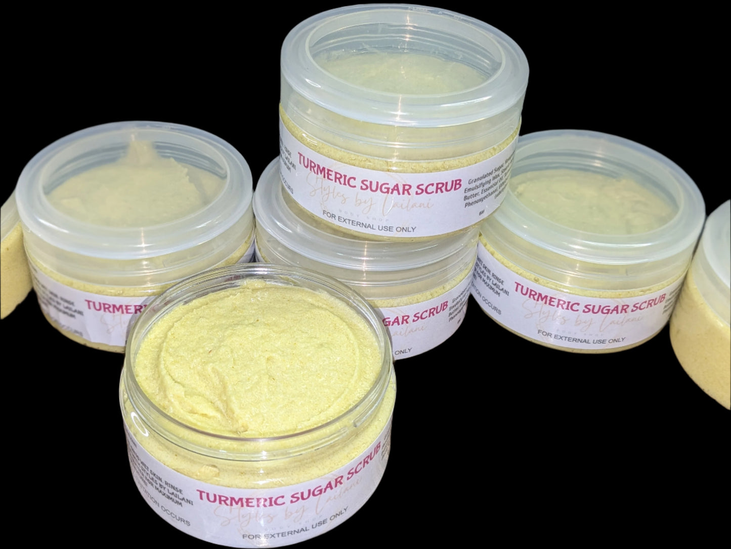 Emulsified Turmeric Sugar Scrub